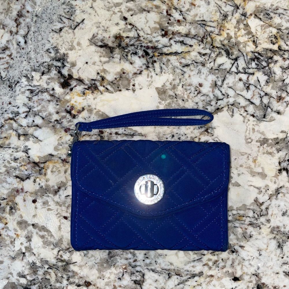 Vera Bradley Blue Cell Phone Wristlet